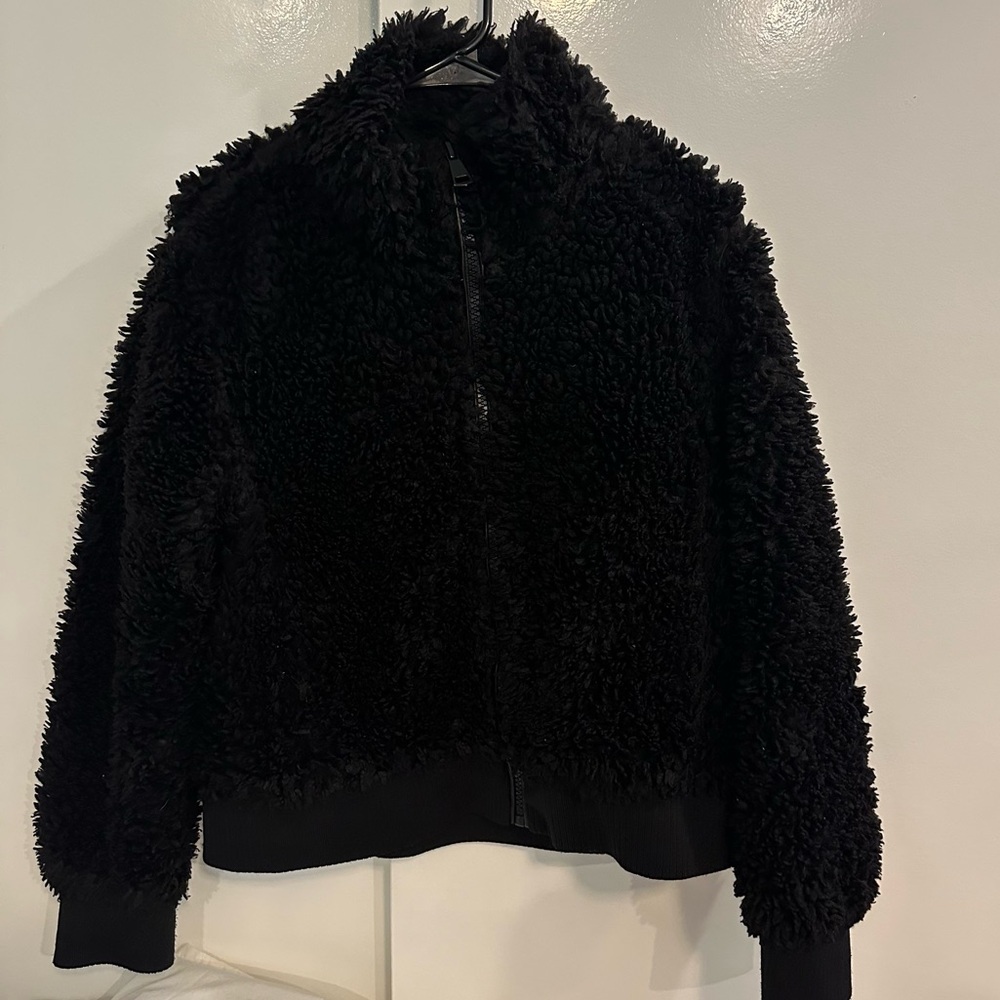 Zara Jacket Black Sherpa